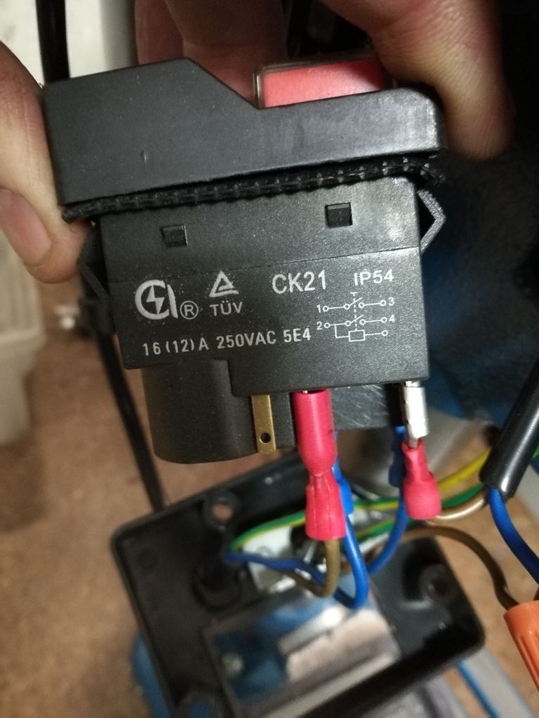 Drill press Power switch. Tricky Just Commodores